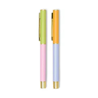 Colour Block Pens - Lilac & Cornflower (Set Of 2)