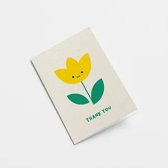 Yellow Flower Thank You Card