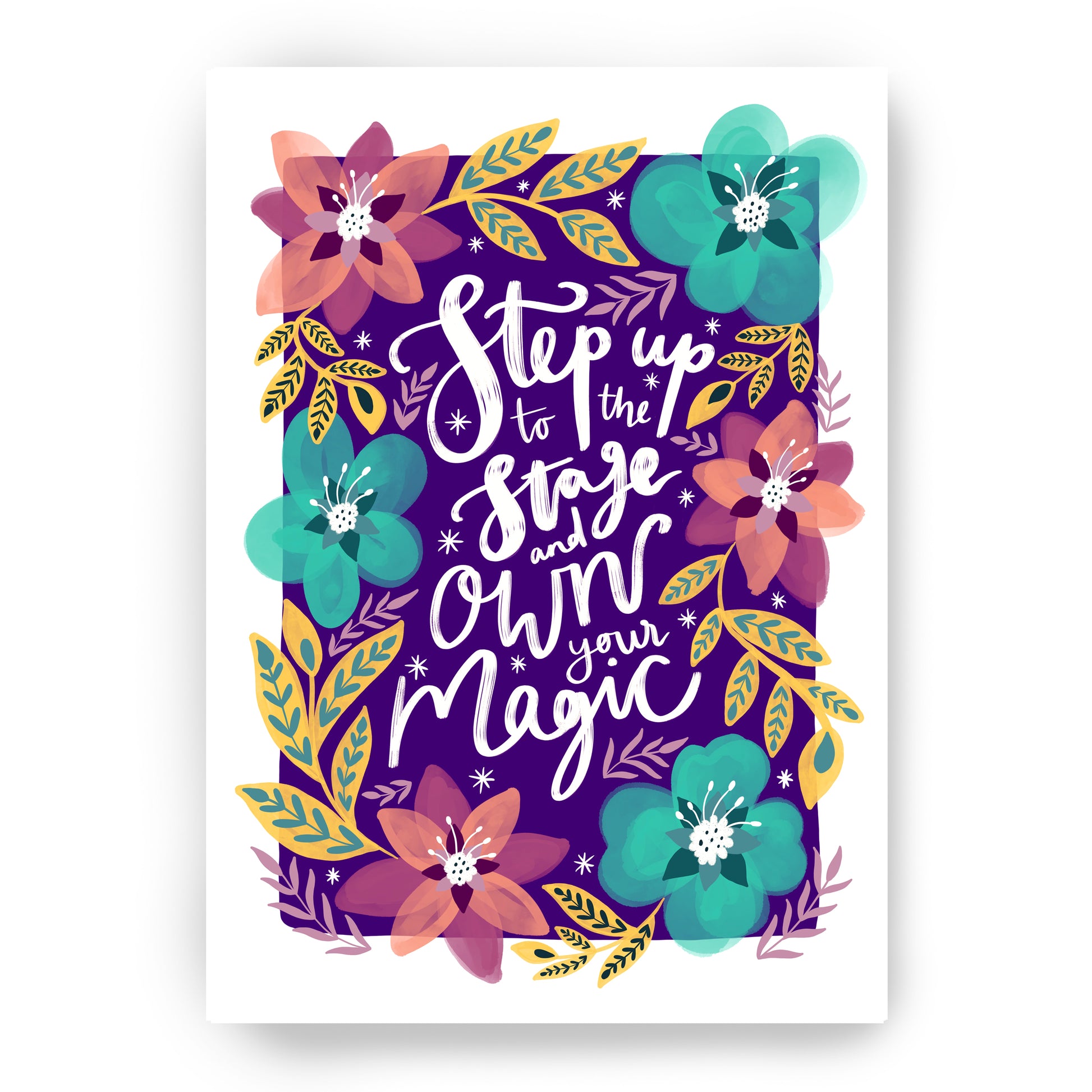 Step Up and Own Your Magic A4 Art Print image 1