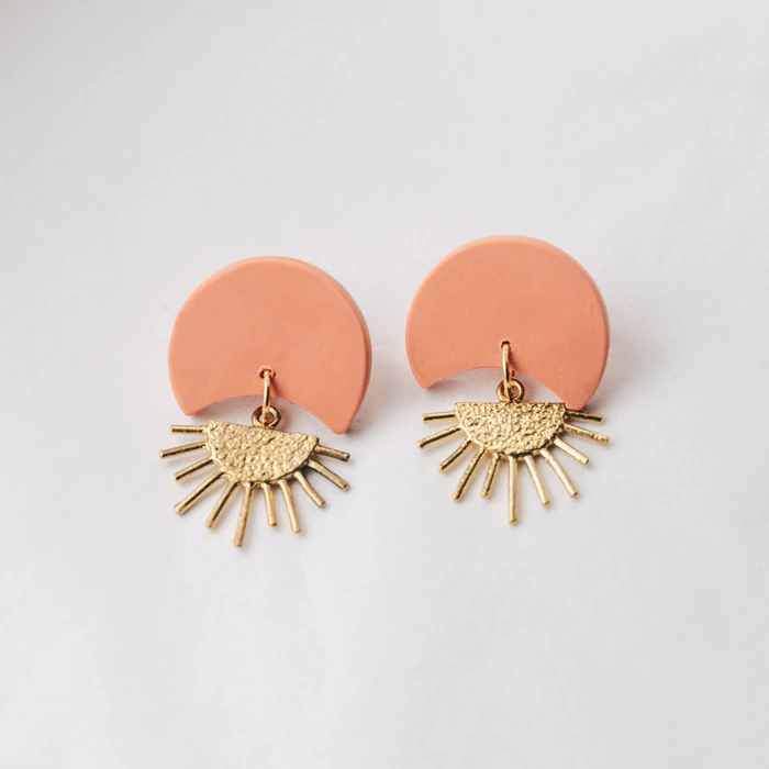 Sunset Earrings - Peach image 0