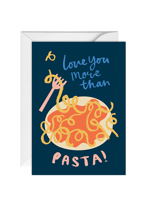 I love You More Than Pasta Card  image 0