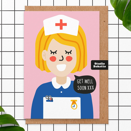 Nurse Get Well Soon Card image 0