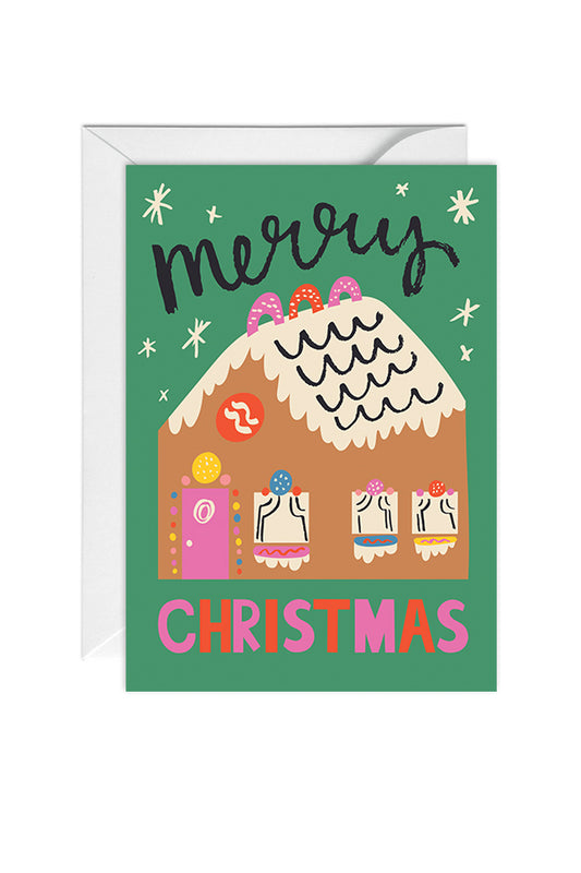 Merry Christmas Gingerbread House Card image 0