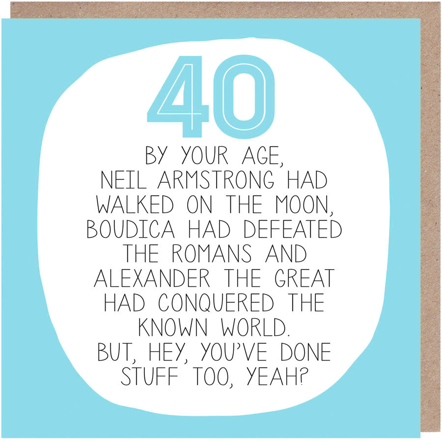 40th Birthday Card | PAPER PLANE image 0