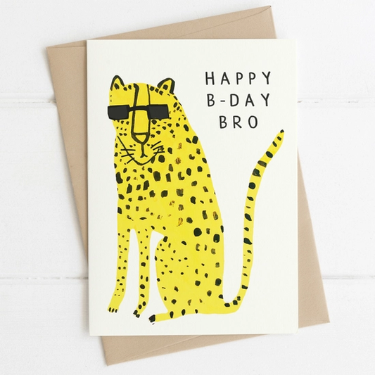 Brother Birthday Leopard Card image 0