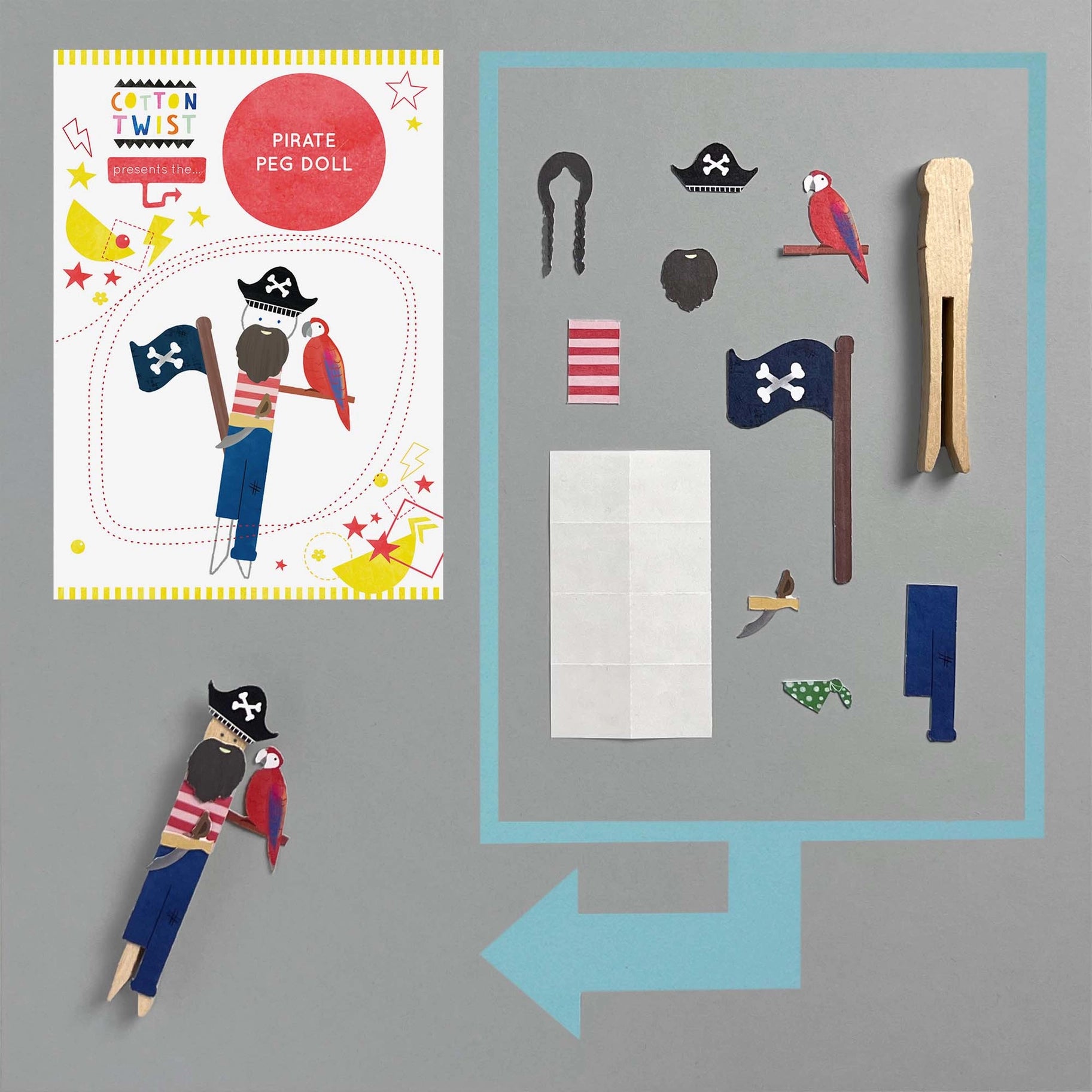 Make Your Own Pirate Peg Doll Activity Pack image 2