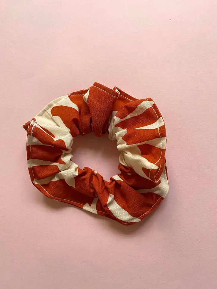 Leafy Handprinted Scrunchie image 3