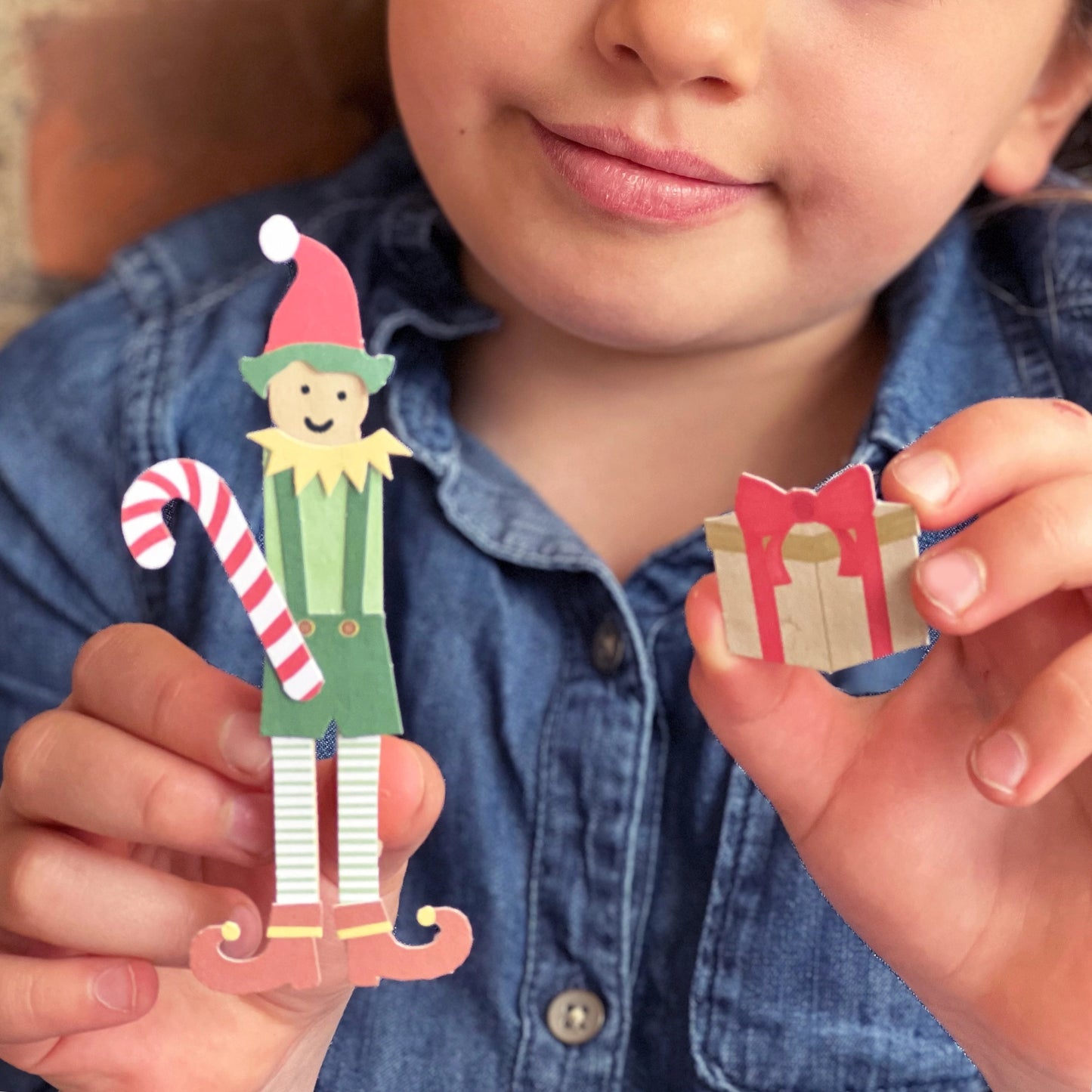 Make Your Own Elf Peg Doll Activity Pack image 1