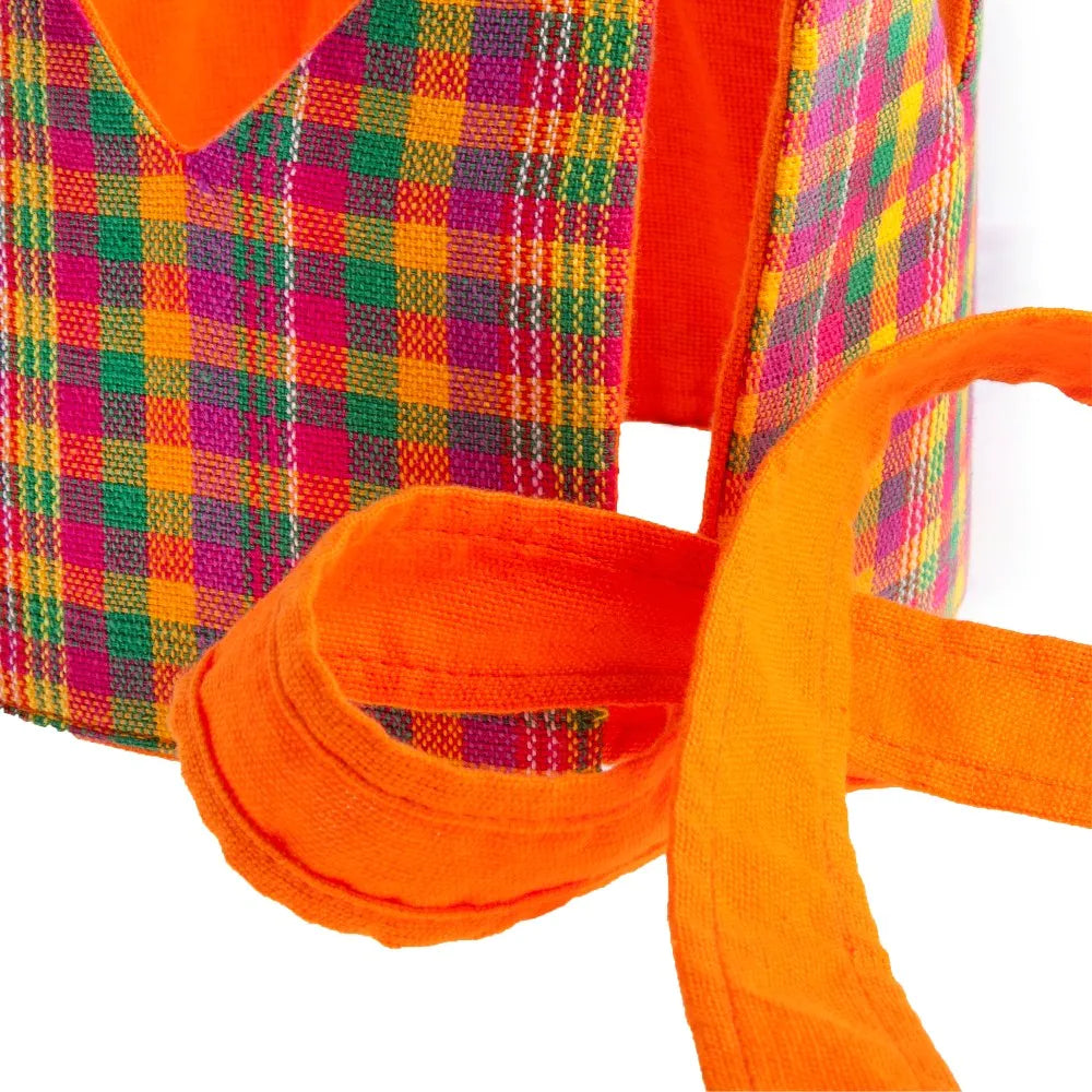 Reversible Plaid Fabric Crown image 1