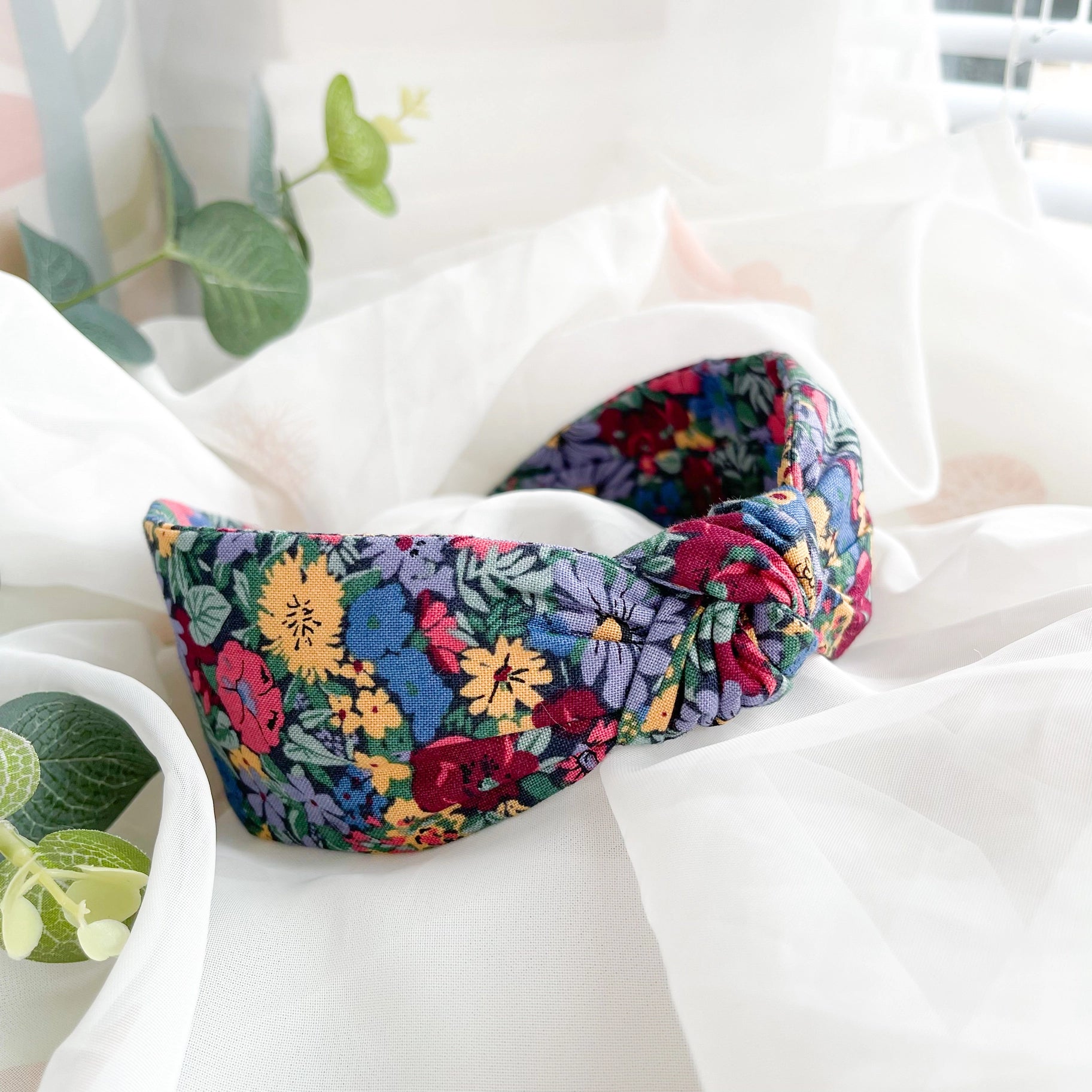 Knot Headband - Liberty London Malvern Meadow Print image 1