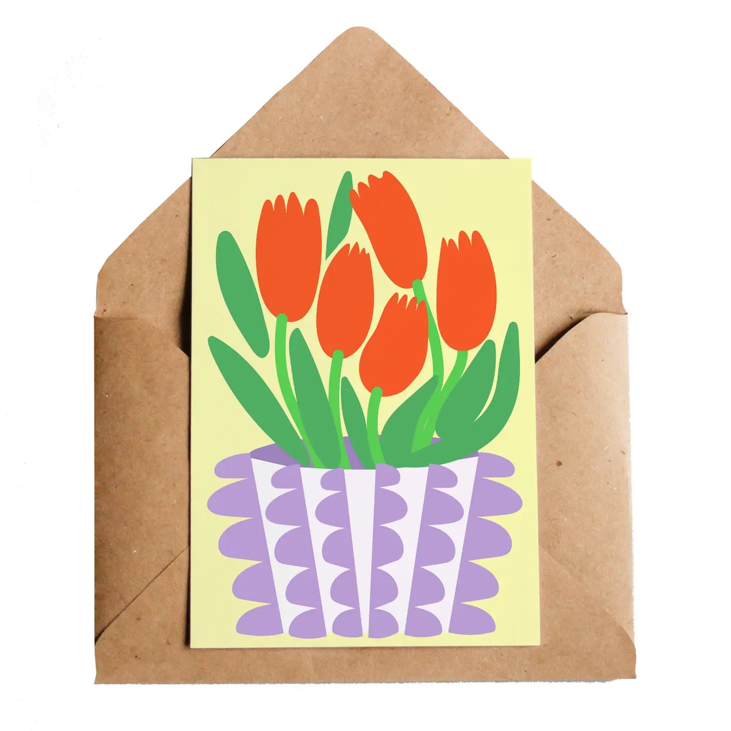 Vase of Tulips Card image 0