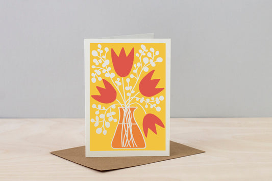 All Occasions Greetings Card - Tulip