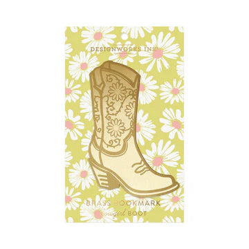 Brass Bookmark - Cowgirl Boot