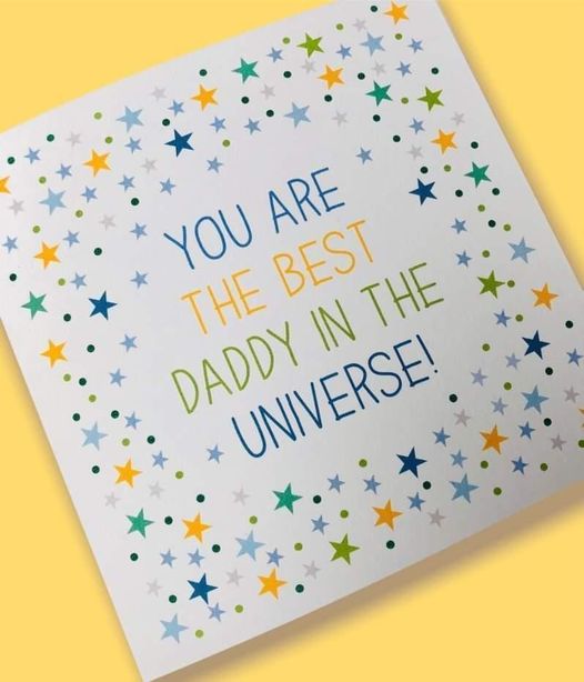 Best Daddy in the Universe Father's Day Card image 0