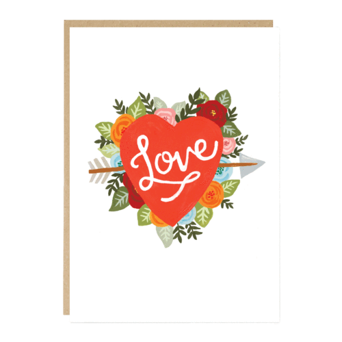 Love Heart Greetings Card image 0