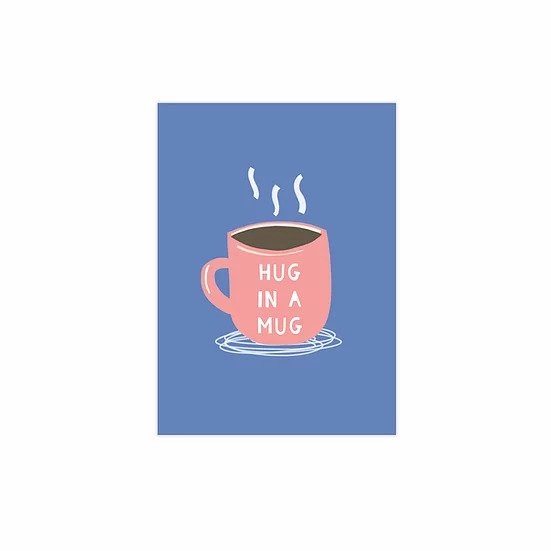 Hug In a Mug Postcard image 0