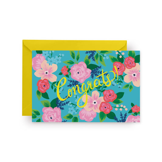 Floral Congrats Card  image 0