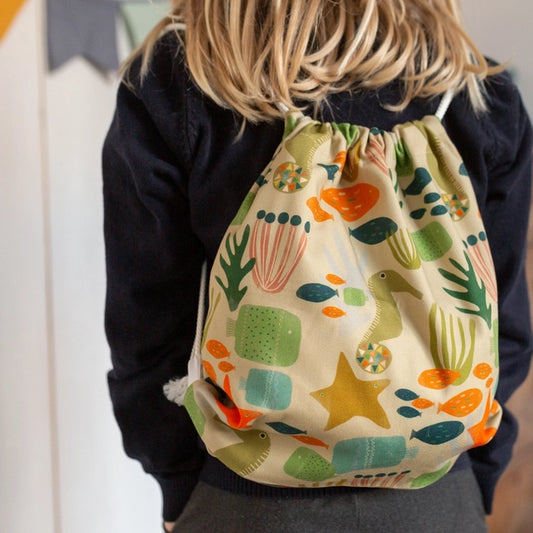 Under the Sea Drawstring Bag