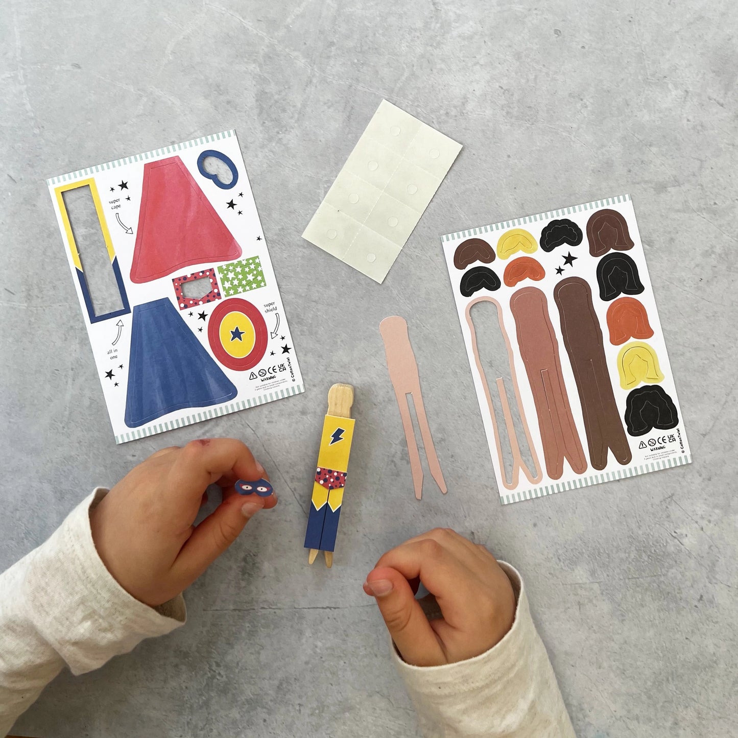 Make Your Own Superhero Peg Doll Activity Pack image 2