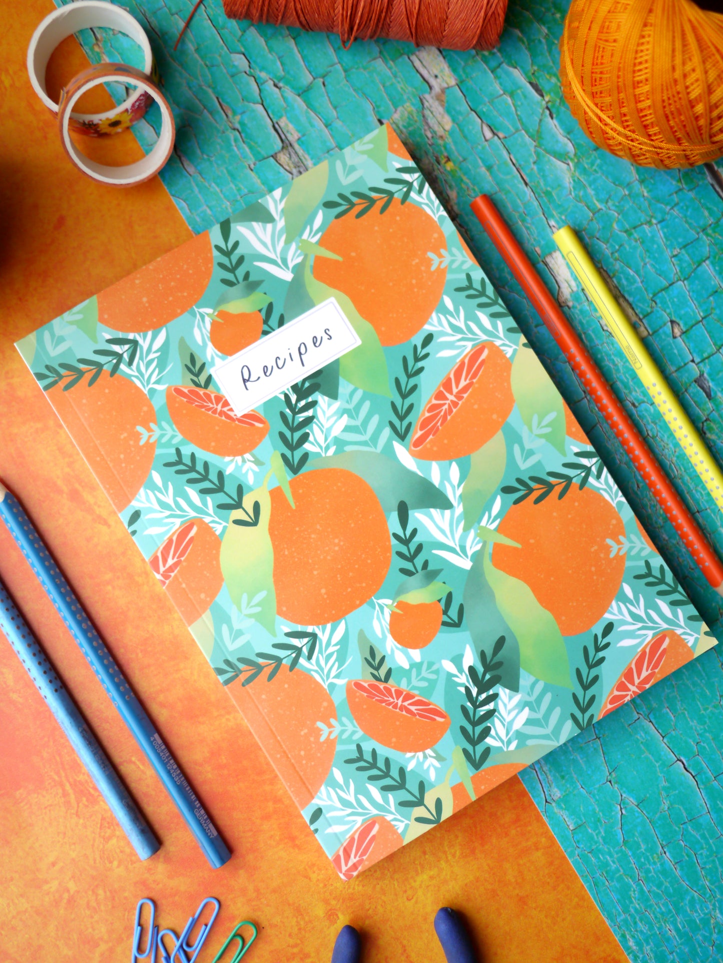 Tropicana A5 Recipe Journal | THE SUNSHINE BINDERY image 1