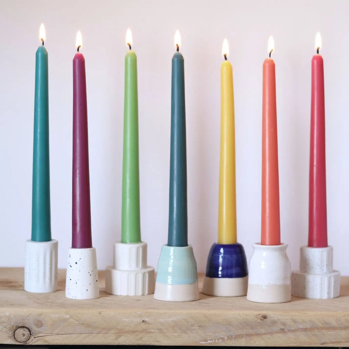 Pastel Dinner Candle - Choice of Colour image 1