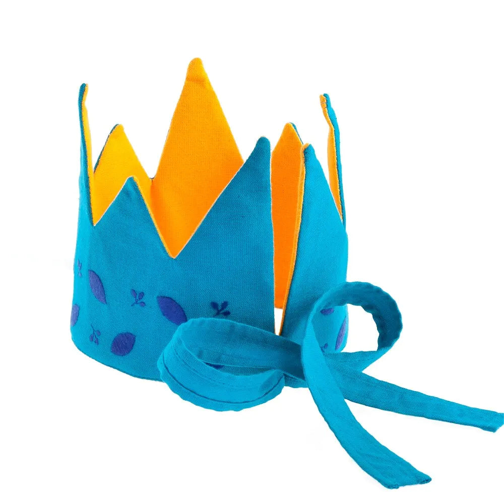 Reversible Forest Leaves Fabric Crown image 1