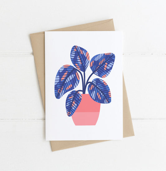 Bright Plant Greetings Card | MELISSA DONNE STUDIO image 0