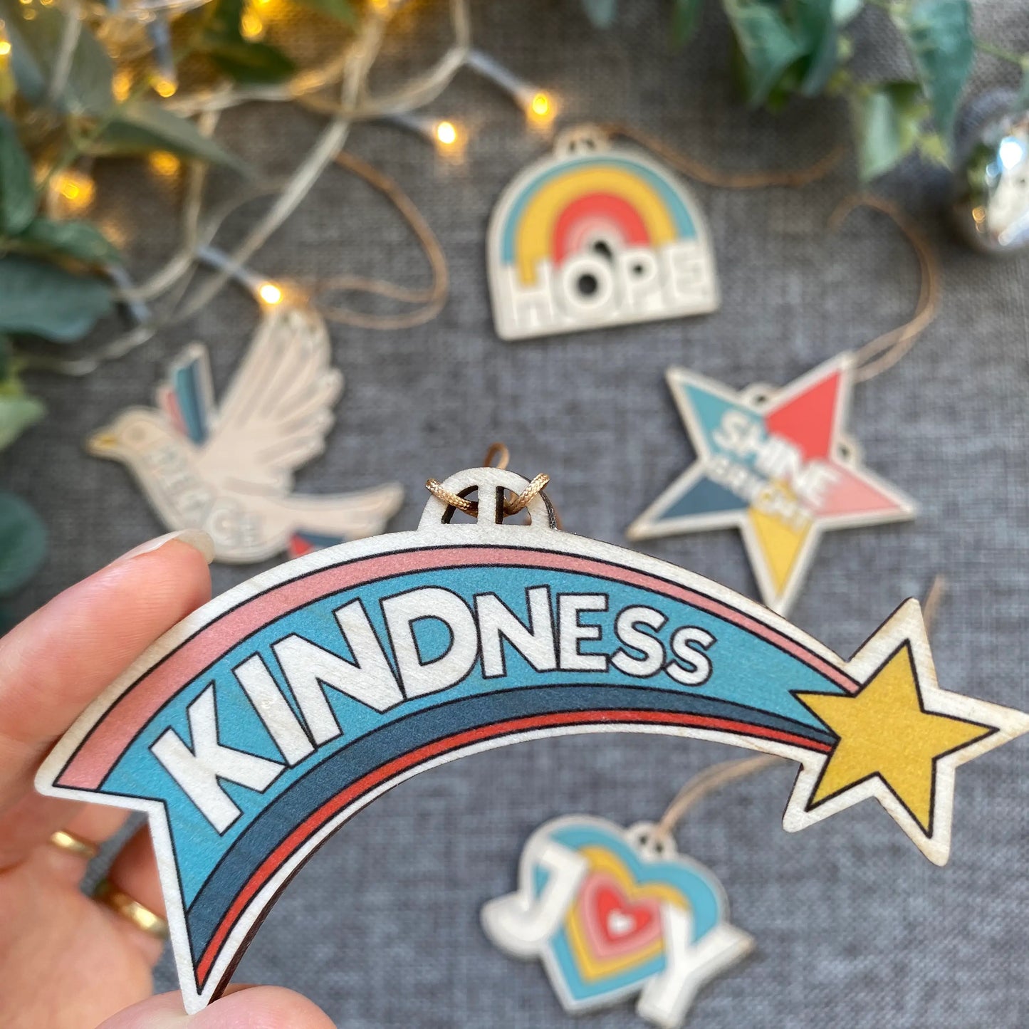 Kindness Wooden Decoration image 2