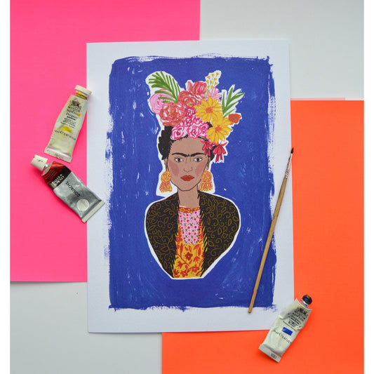 Vibrant Frida Kahlo A4 Print image 0